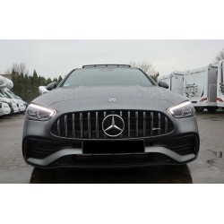 Εμπρόσθια μάσκα Panamericana 360º AMG look για Mercedes-Benz C-Class (W206) Χρώμιο/ Μαύρο